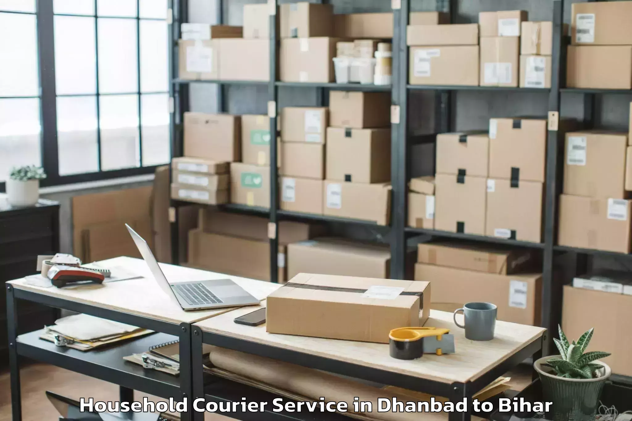 Affordable Dhanbad to Bihariganj Household Courier